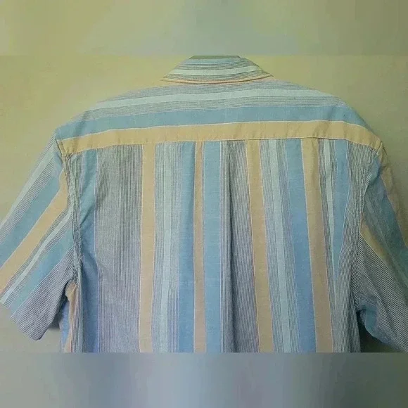 U.S. Polo Assn. Short Sleeve striped Buttondown Shirt Mens size 2X - Picture 10 of 11